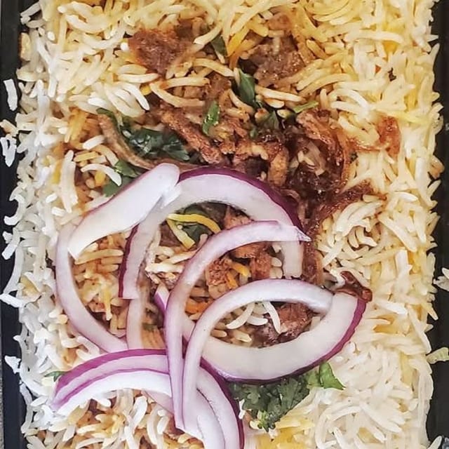 Sitara Bonless Chicken Biryani.