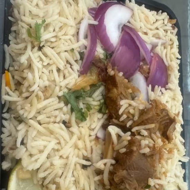 Goat Fry Pulav.