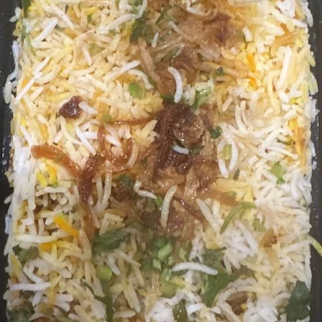 Veggie Keema Biryani.
