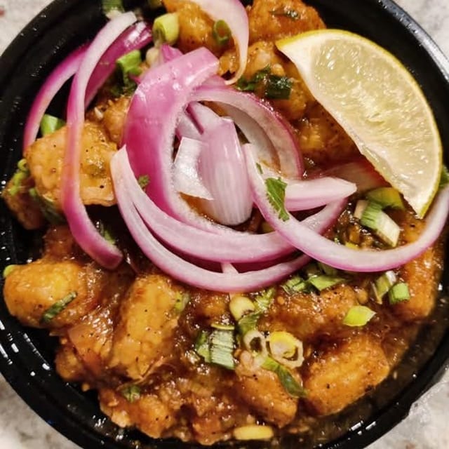 Baby Corn Manchurian.