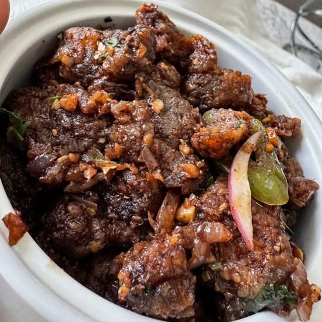 Mushroom Pepper Fry.