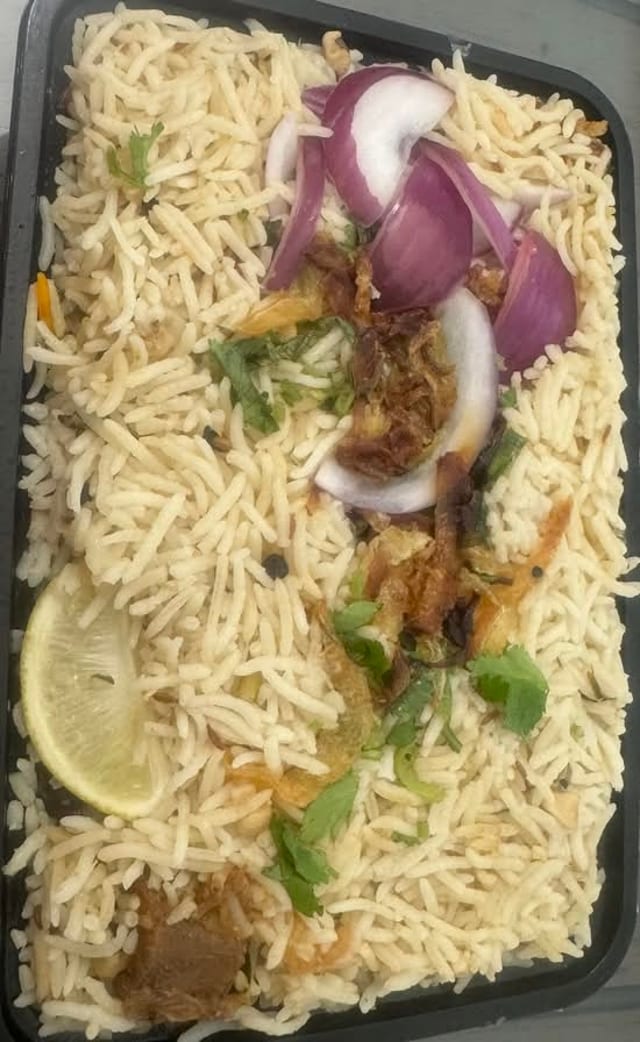 Family Goat Fry Pulav.